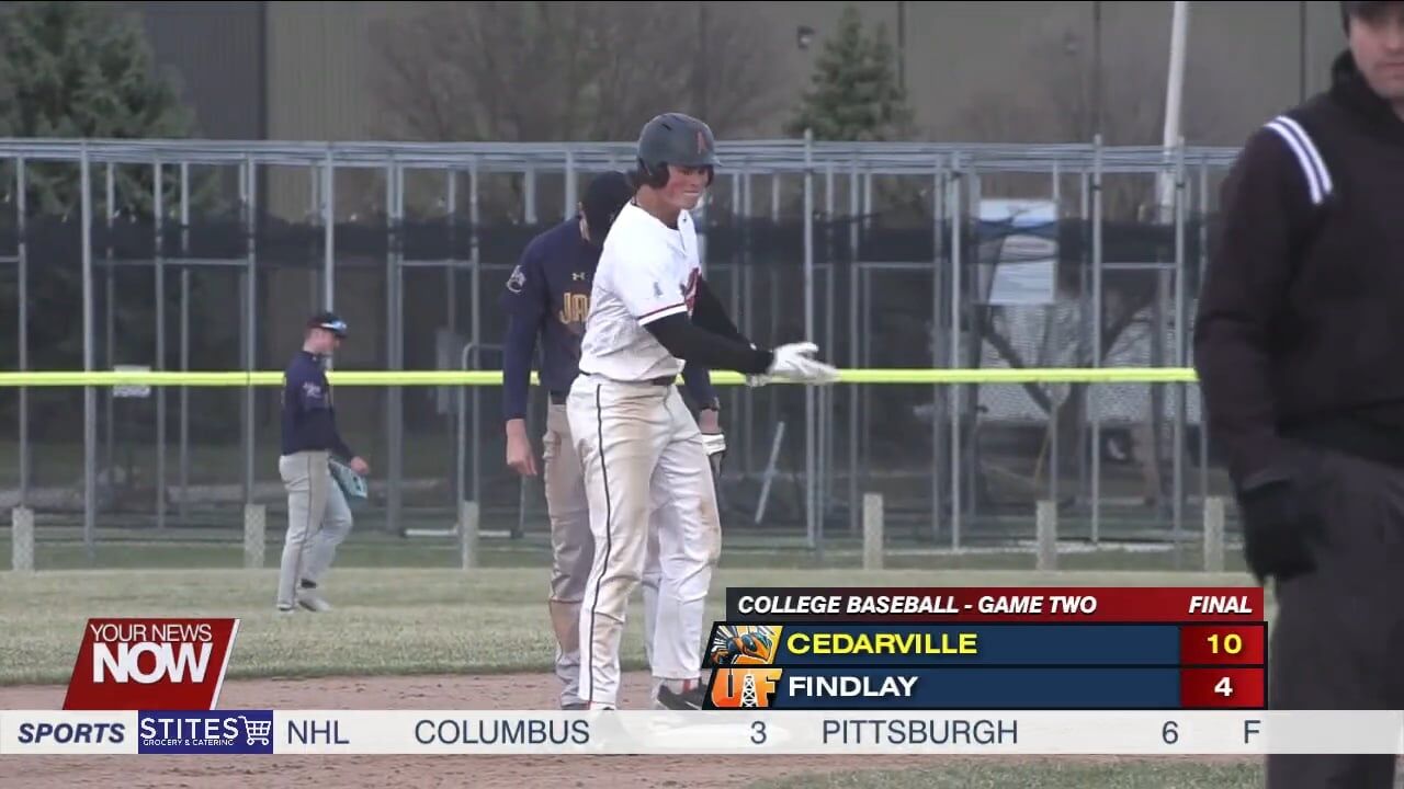 Findlay baseball drops both game of doubleheader to Cedarville